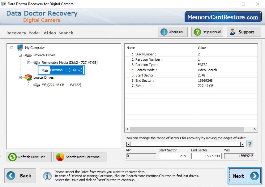 Digital Camera Data Recovery