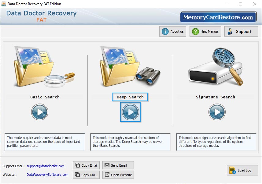 FAT Data Recovery Software Screenshots