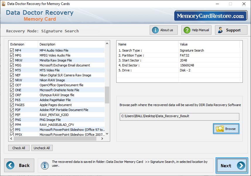 Memory Card Data Recovery Software