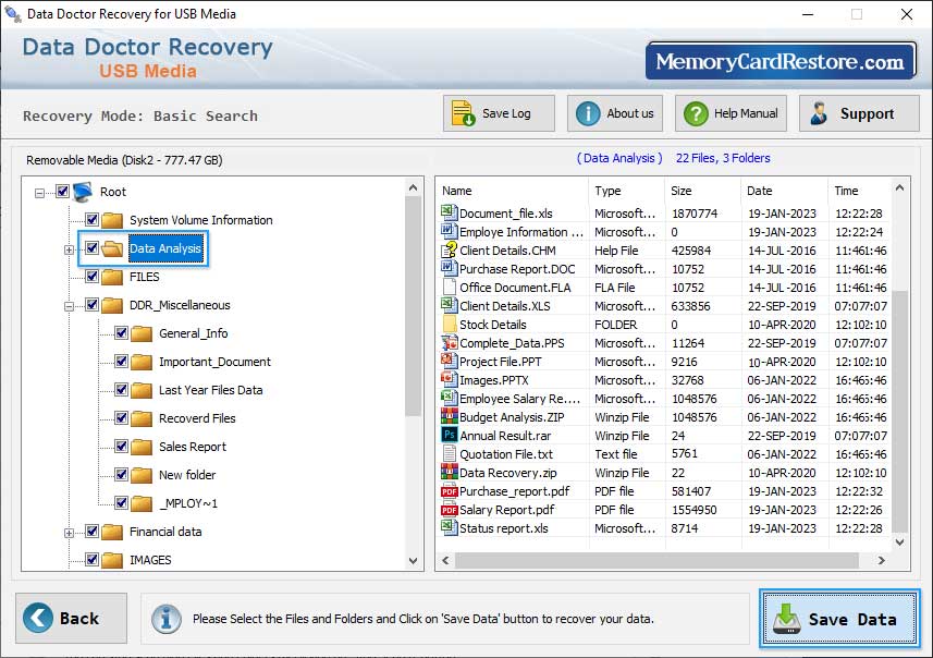 Removable Media Data Recovery